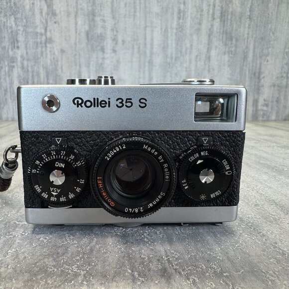 Vintage Rare Rollei 35 S Camera W/ Case Singapore Untested - Picture 1 of 16
